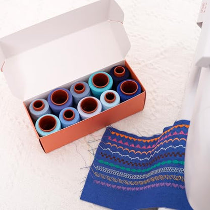 10 Pcs Sewing Thread Set (24000 Foot)