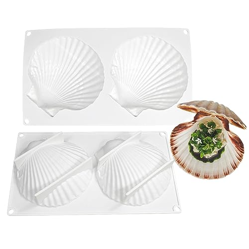 Big Sea Shell Silicone Baking Mold for Baking 3D Bakeware Chocolate Mold Cupcake Pan Cake DIY Muffin Kitchen Tool