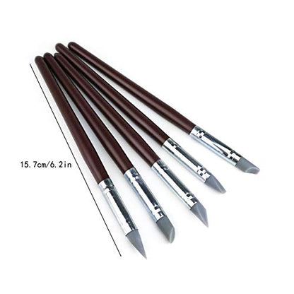 20Pcs Silicone Clay Sculpting Tool Clay Shaping Modeling Wipe Out Tools (20 Count)
