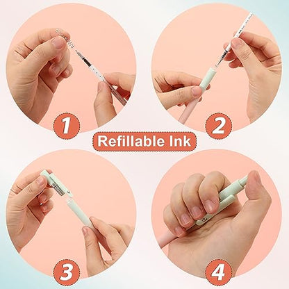 5pcs Gel Pens Black Ink Medium Point 0.7mm Pens (5 Count)