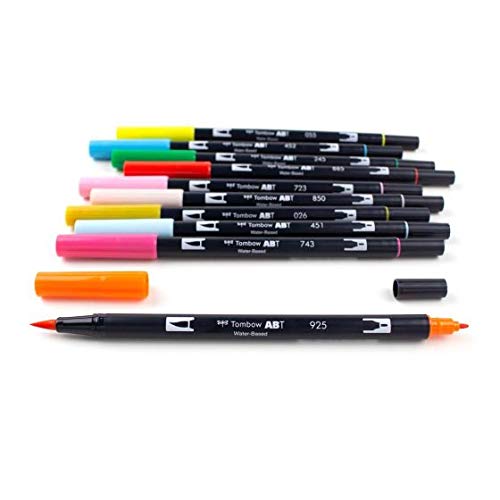 Dual Brush Pen Art Markers (10 Count)