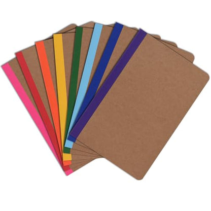 8 Pack Colorful Lined Notebooks Bulk (8 Count)