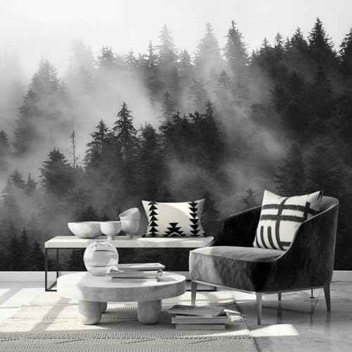 Dark Misty Forest Wallpaper wall murals for Bedroom 159"x107"