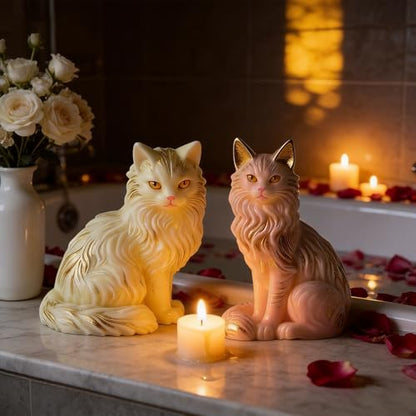 2 Pack 3D Cat Silicone Molds (2 Count)