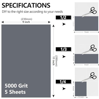 Sandpaper 5000 Grit (5 Count)