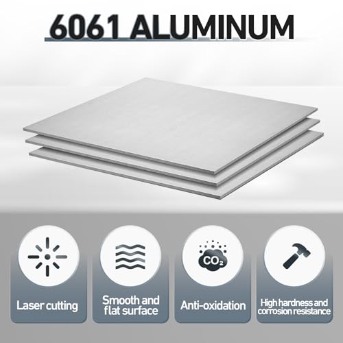 2 Pcs 6061 Aluminum Sheet Metal Plate 15 x 15 x 1