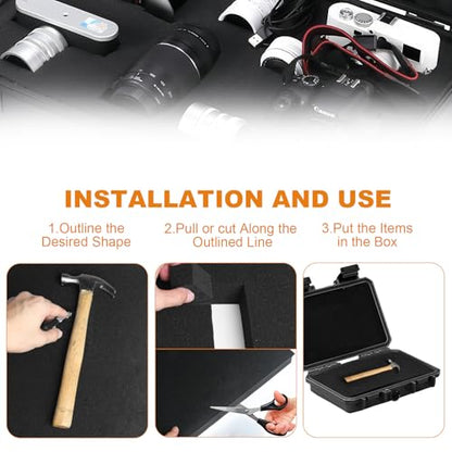 2 Pcs 16" x 12" x 1.5" Foam Inserts