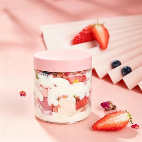 36 Pack 6 OZ Plastic Jars Clear Cosmetic Container with Lids (36 Count)