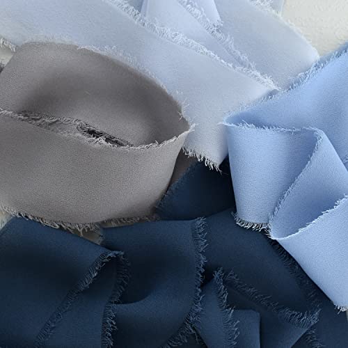 4 Rolls Silk Chiffon Ribbon (264 Foot)