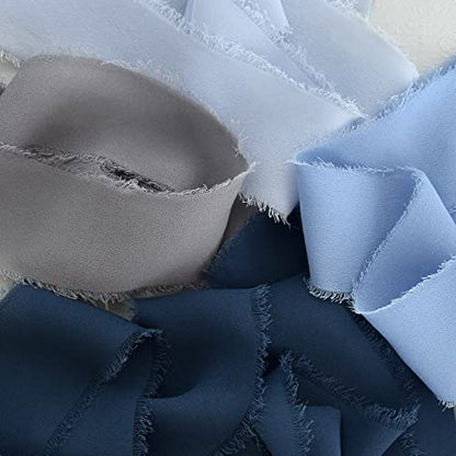 4 Rolls Silk Chiffon Ribbon (264 Foot)
