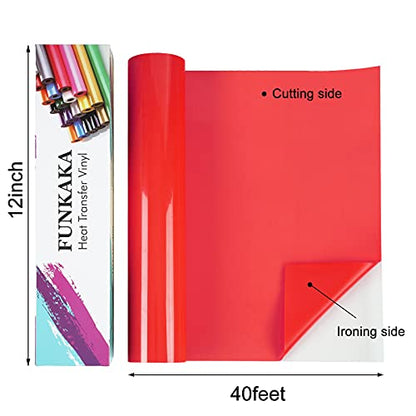 Red Heat Transfer Vinyl Rolls