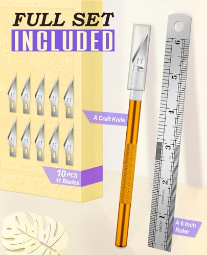 Exacto Craft Knife Set with 10 Extra #11 Blades (11 Count)