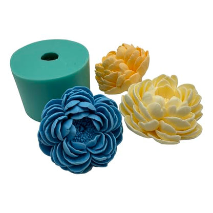3D Peony Resin Crystal Epoxy Silicone Mold