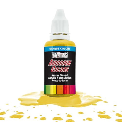Opaque Bright Yellow Acrylic Airbrush Paint