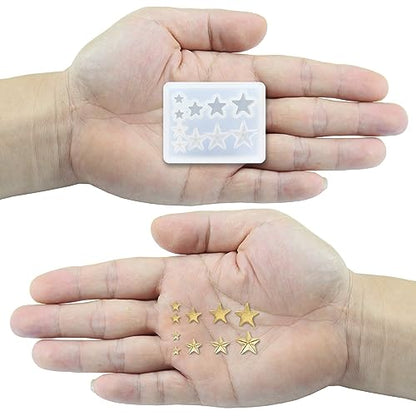 Mini Assorted Jewerly Stars Resin Epoxy Silicone Tiny Mold for Delicate Craft