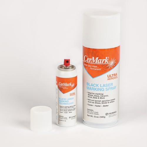 Ultra Aerosol Spray for Black Laser Marking. Great for Stainless (24 Count)