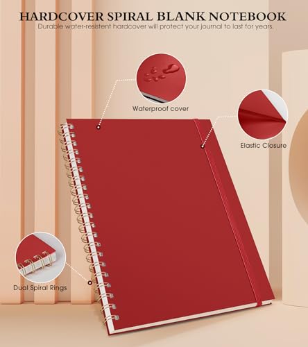 Blank Spiral Notebook Journal 8.5” x 11”