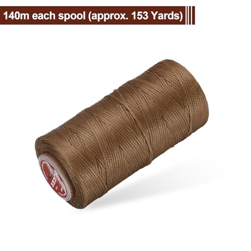 Flat Leather Sewing Waxed Thread