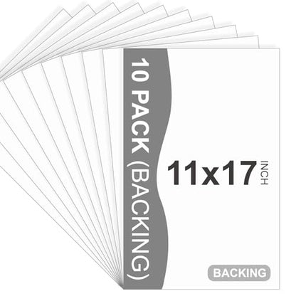 10 Pack Backing Boards