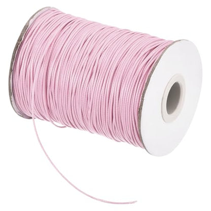 Waxed Cord 1mm Waxed Polyester Cord 175 Yard Wax String for Bracelet Making