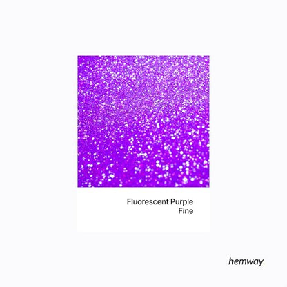 Resin Glitter Fluorescent Purple 100g Fine (3.5274 Ounce)
