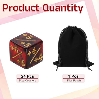 24Pcs Magic Dice Counters (24 Count)