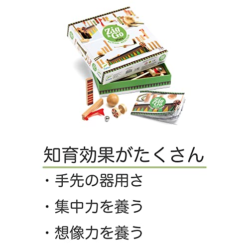 Zig & Go Wooden Domino Race Construction Set