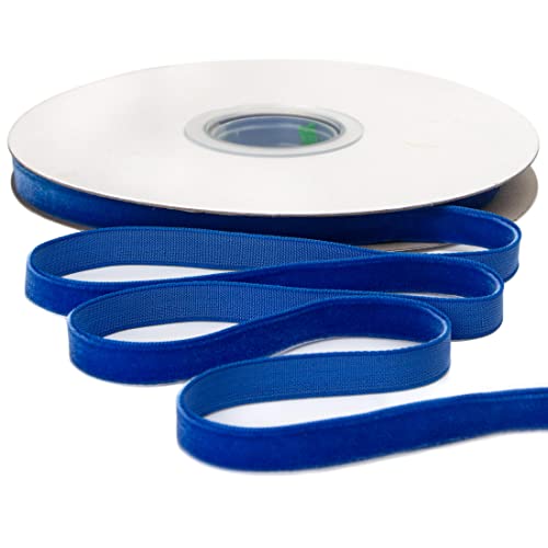 Polyester Royal Blue Velvet Ribbon