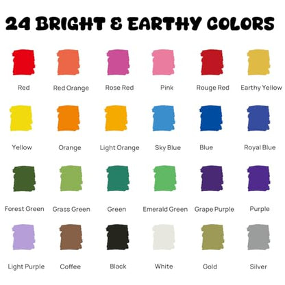 24 Paint Pens for Rock