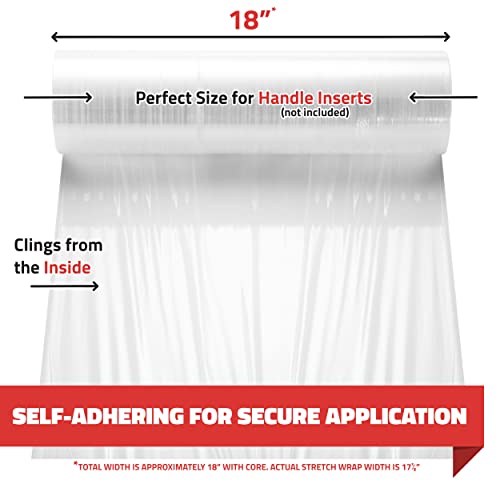 8 Pack Stretch Wrap 18 Inch 80 Gauge Shrink Wrap