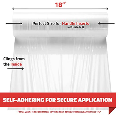 8 Pack Stretch Wrap 18 Inch 80 Gauge Shrink Wrap