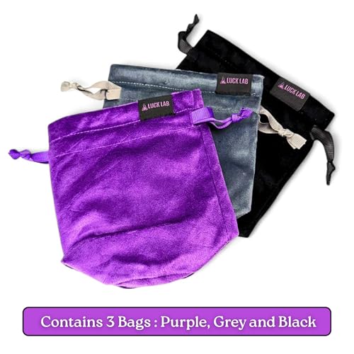 Velvet Drawstring Dice Bag (3 Count)