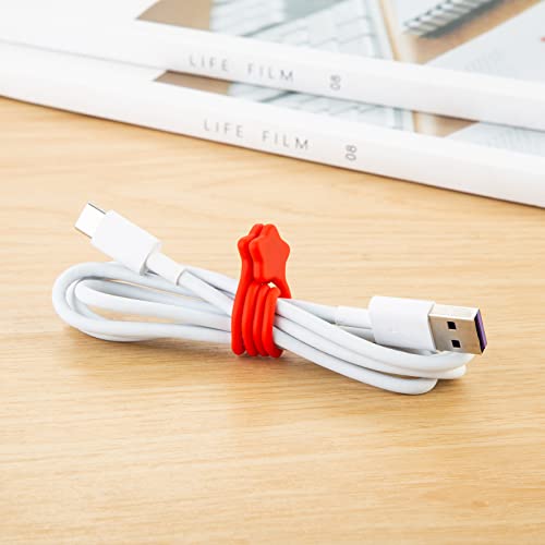 Reusable Silicone Magnetic Cable Ties (14 Count)