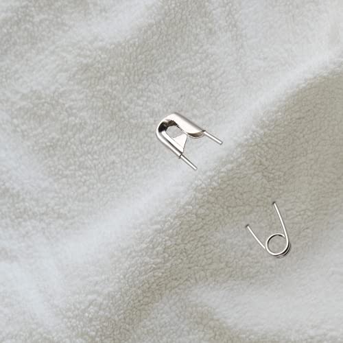 120 PCS 2-1/4" / 57mm Curved Safety Pins, Bent Quilting Pins Silver (120 Count)
