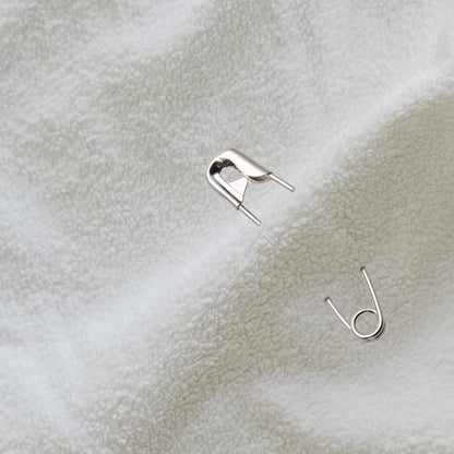 120 PCS 2-1/4" / 57mm Curved Safety Pins, Bent Quilting Pins Silver (120 Count)