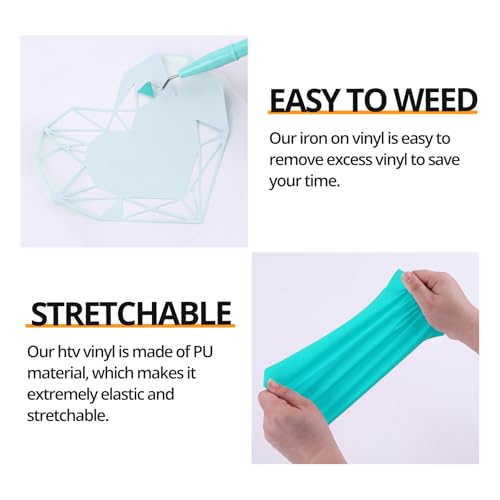 Turquoise Heat Transfer Vinyl (10 Count)