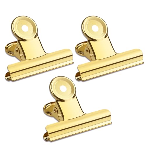 20 Pack Large Metal Hinge Clips 2 Inches Bull Hinge Paper Clips (20 Count)