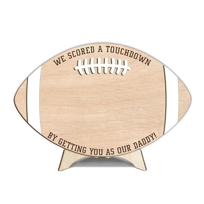 Custom Football Dad Gifts from Baby Handprint Sign
