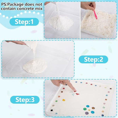 14 Pcs Square Stepping Stone Mold Kit