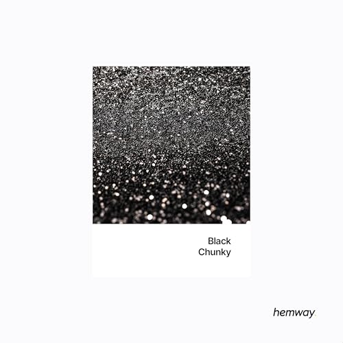 Resin Glitter Black 100g Chunky Polyurethane & Epoxy Glitter (3.5 Ounce)