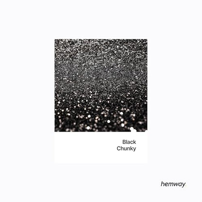 Resin Glitter Black 100g Chunky Polyurethane & Epoxy Glitter (3.5 Ounce)