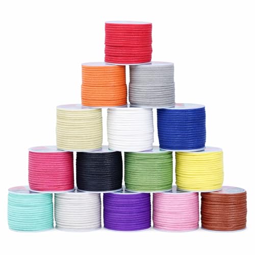 2mm Assorted Waxed Cord (495 Foot)