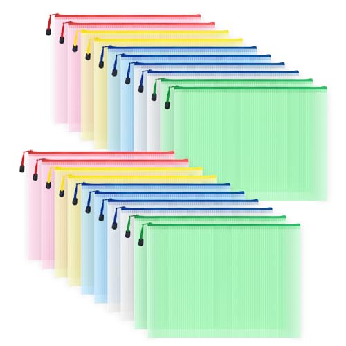 20pcs Mesh Zipper Pouch Bags (20 Count)