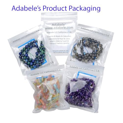 35pcs Adabele Natural Blue Lapis Lazuli Gemstone Not Dyed 10mm Round Beads (37 Count)
