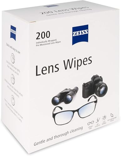 Pre Moistened Lens Cleaning Wipes (200 Count)