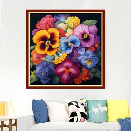 Stamped Cross Stitch Kits Full Range of Embroidery Needlework Starter Kits for Beginners Adults 11CT Embroidery Patterns Art Crafts DIY Needlepoint Kits