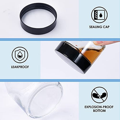 4 oz Glass Jars with Lids (40 Count)