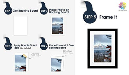 Mat Board Center 10 Pack 5x7 Photo Mats for 4x6 Picture