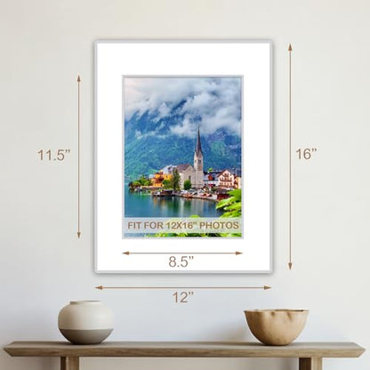 15 Pack Picture Mats 12x16 for 9x12 Photos (15 Count)
