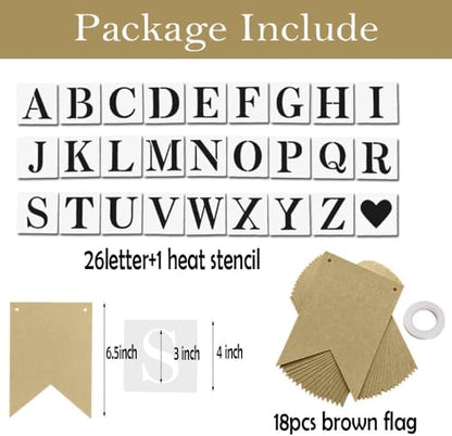 DIY Brown Banner Set